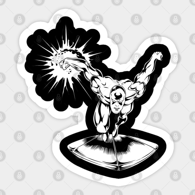 Cosmic Silver Surfer Sticker by littlepdraws